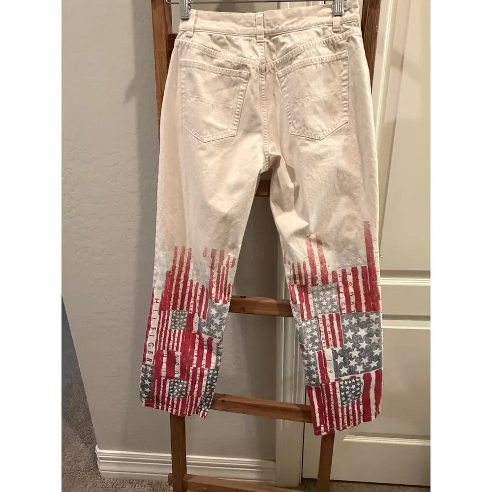 Vintage Tommy Hilfiger jeans with American Flag detail-Size 2 - Picture 5 of 5